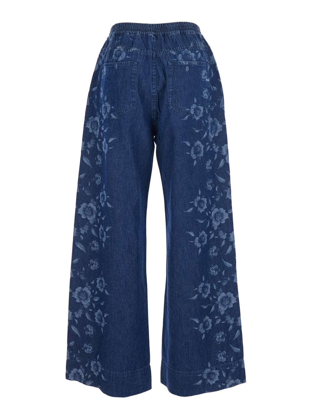 Puro Light Denim Pants Blue With Five Pockets And Front Closure In Cotton Women Blu Jean