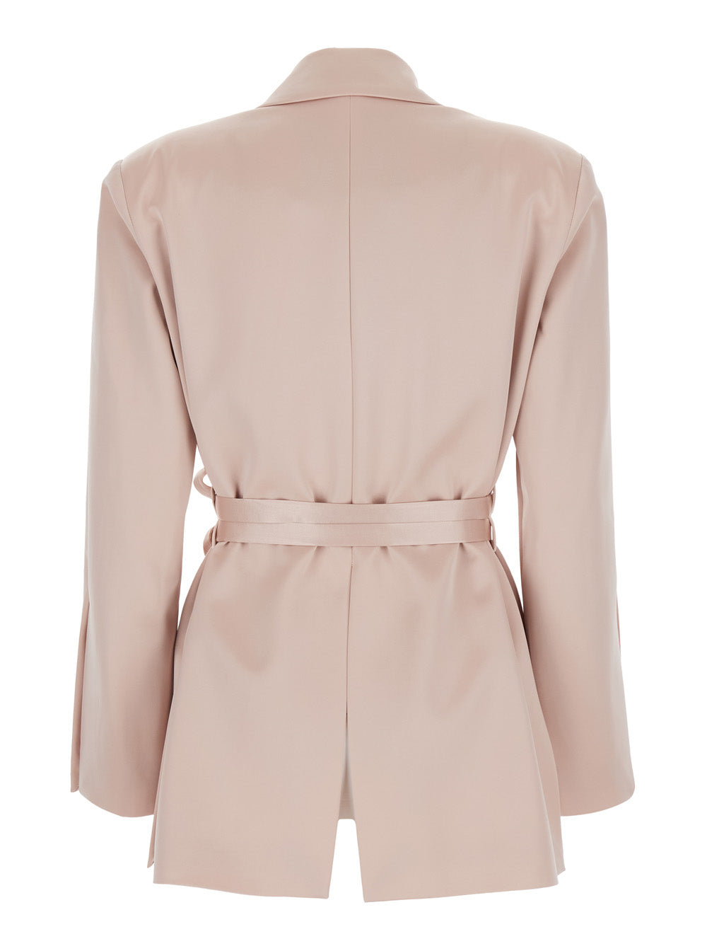 Pink RAPA SATIN JACKET with front closure for Women Acetate Polyester Blazers