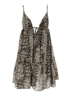 Dress Adrano Beige With Floral Print Cotton For Women - IT 42