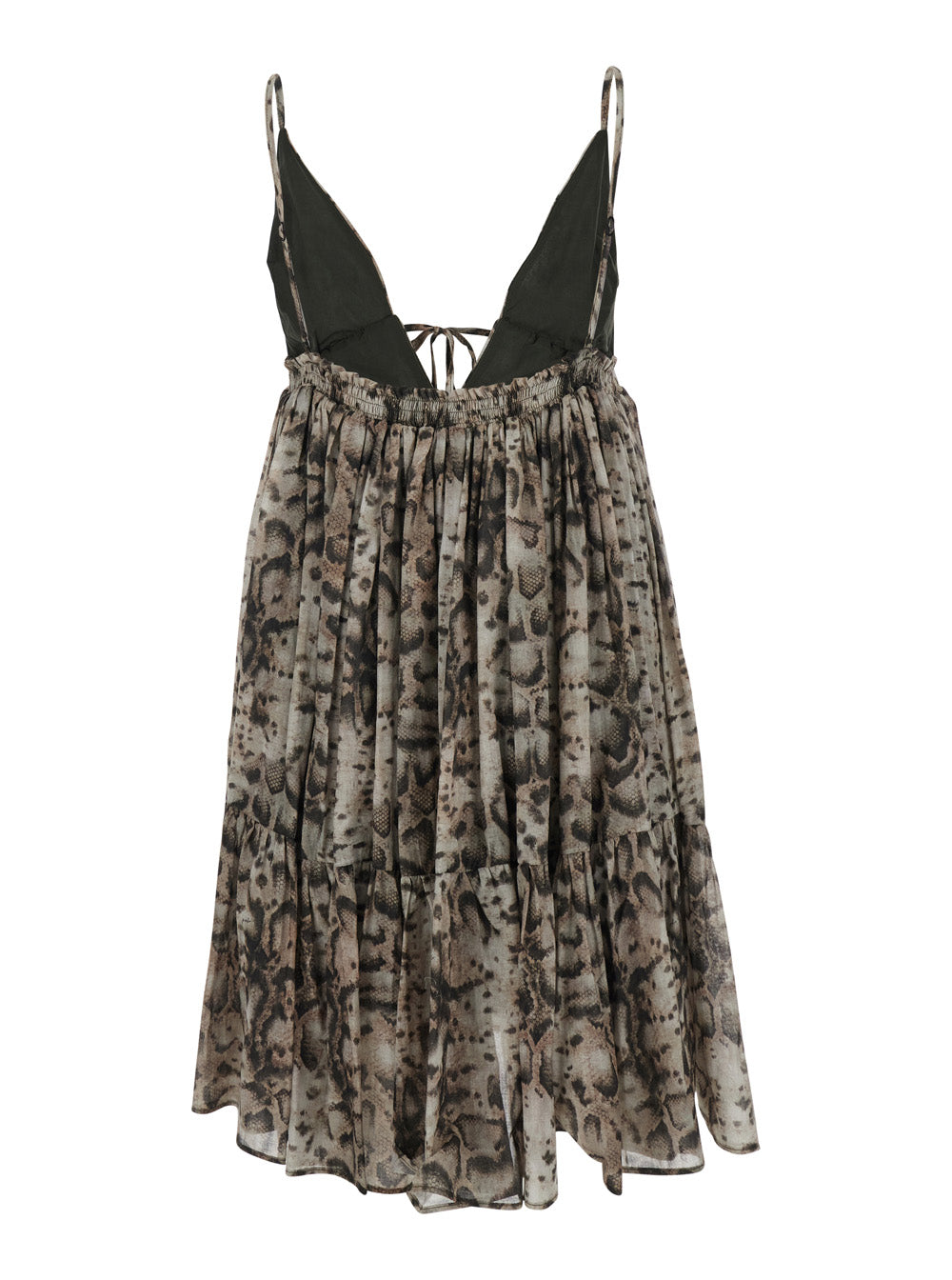 Dress Adrano Beige With Floral Print Cotton For Women - IT 40