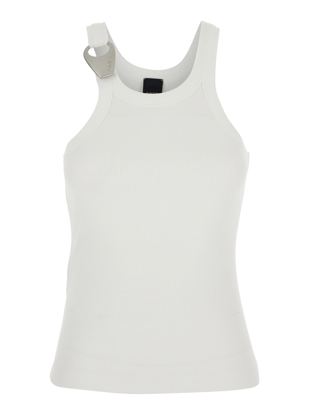 Cassis Tank Top With Ribbing In White Women Tops