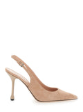 Pumps With 90mm Heel Taupe Suede Beige Heels