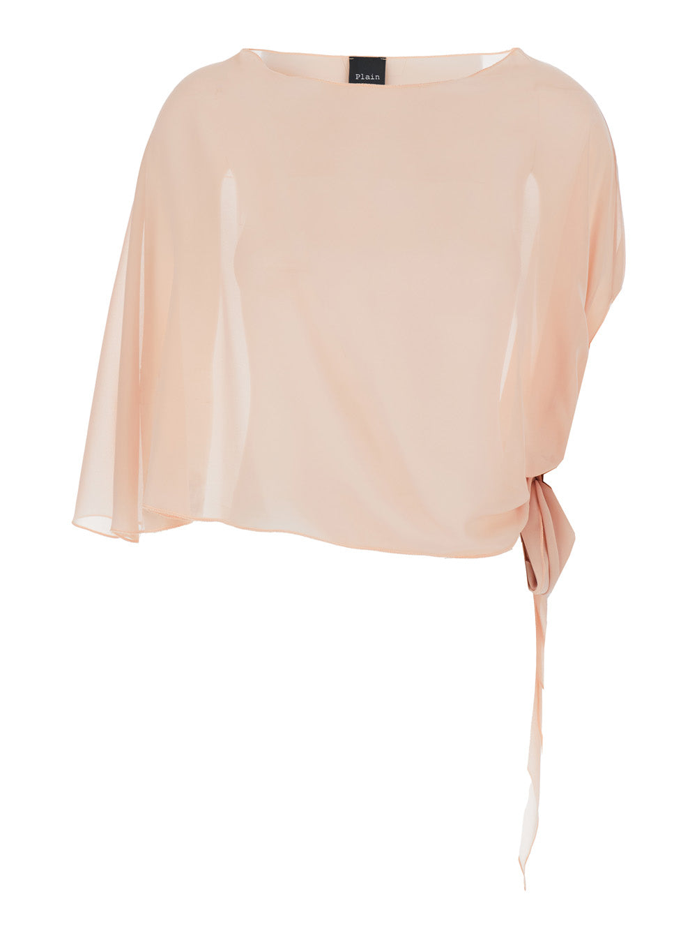 Pink Stole with side knot in Tech Fabric Woman Polyester Scarfs And Foulards