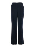Blue Pants with Elasticated Waist at the Back and Wide Leg in Tech Fabric Woman Blu Polyester Trousers