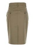 Beige Skirt With Front Concealed Closure Corduroy Woman - IT 44