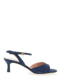 HEELES Heeled Sandals with Blue Leather Straps for Women Blu Heels