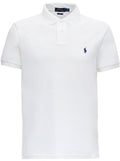 Custom Fit White T-Shirt with Embroidered Logo on the Front in Cotton Man Tshirts And Polo Shirts
