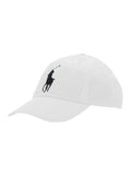 Baseball Cap with Maxi Pony on the Front and Numeric Detail Side in White Cotton for Men Hats Gloves