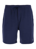 Knit-Shorts Blue With Elastic Waist And Side Pockets For Men Blu Shorts Bermuda
