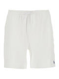 Knit-Shorts White Cotton Womens Shorts With Elastic Waist Polyester And Bermuda
