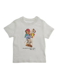 White T-Shirt 320A12428002 with Front Logo Print in Cotton for Men Tshirts And Polo Shirts