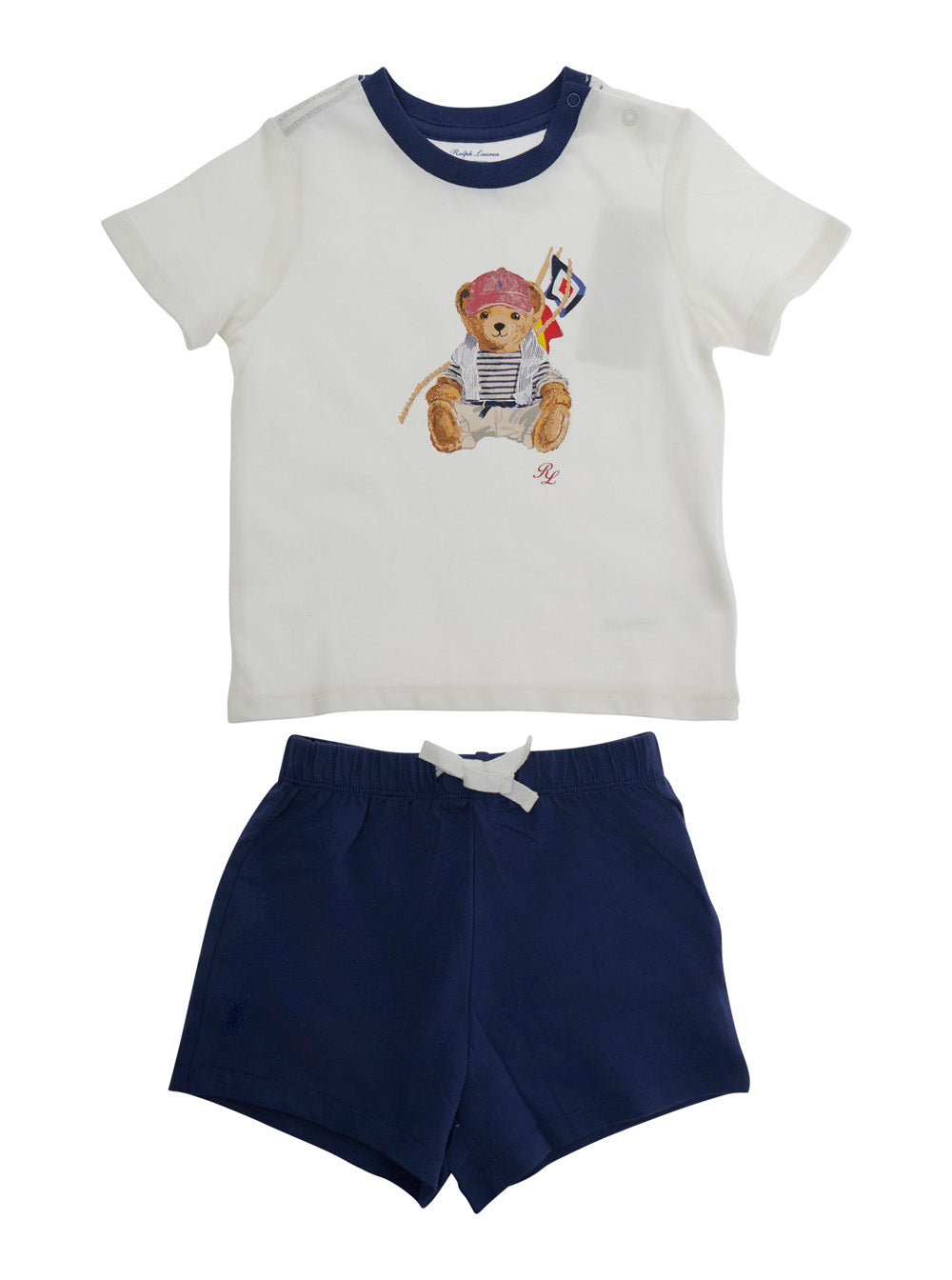 KNIT-SHORT SET-OUTFIT SET White Cotton Suits