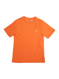 Pony Logo Front Orange Cotton T-shirt for Kids Tshirts And Polo Shirts