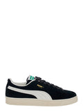 Sneakers Suede Charles Black With Leather Details