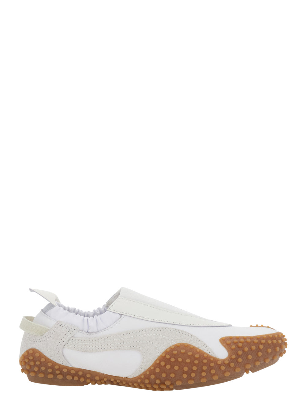 MOSTRO MOOVE - White Sneakers with Colorful Details Leather Men