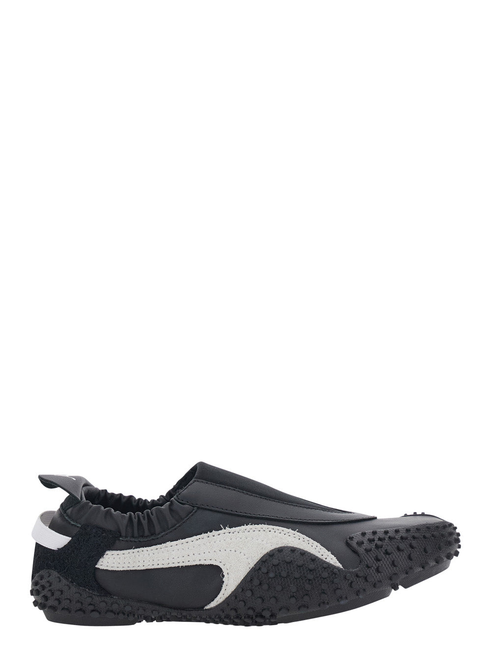 Black Mostro Moove Sneakers Without Laces With Logo On The Back Tech Fabric Unisex - UK 6