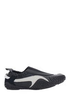 Black Mostro Moove Sneakers Without Laces With Logo On The Back Tech Fabric Unisex - UK 4