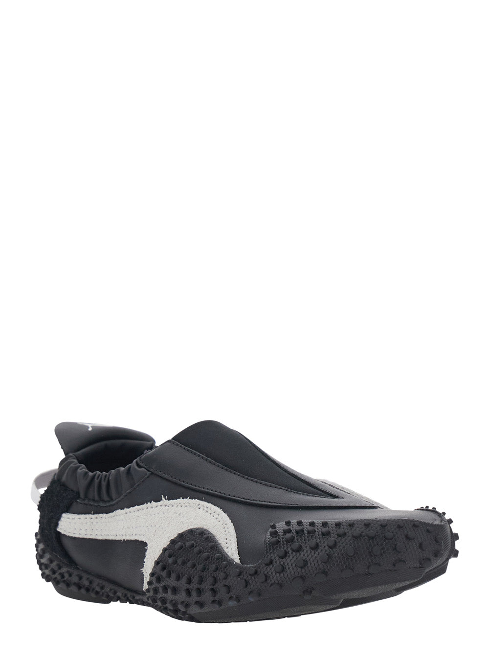 Black Mostro Moove Sneakers Without Laces With Logo On The Back Tech Fabric Unisex - UK 4