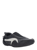 Black Mostro Moove Sneakers Without Laces With Logo On The Back Tech Fabric Unisex - UK 4