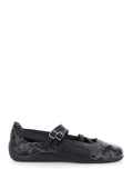 Ballet shoes SPEEDCAT Gray with Snake Print in Leather Women Grey Ballerinas