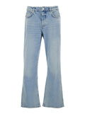 Blue Denim Boot Cut Jeans Blu Cotton