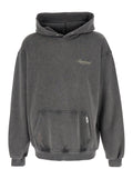 Gray Logo Sweatshirt with Print on Front and Back Faded Effect in Cotton for Men Grey Sweatshirts