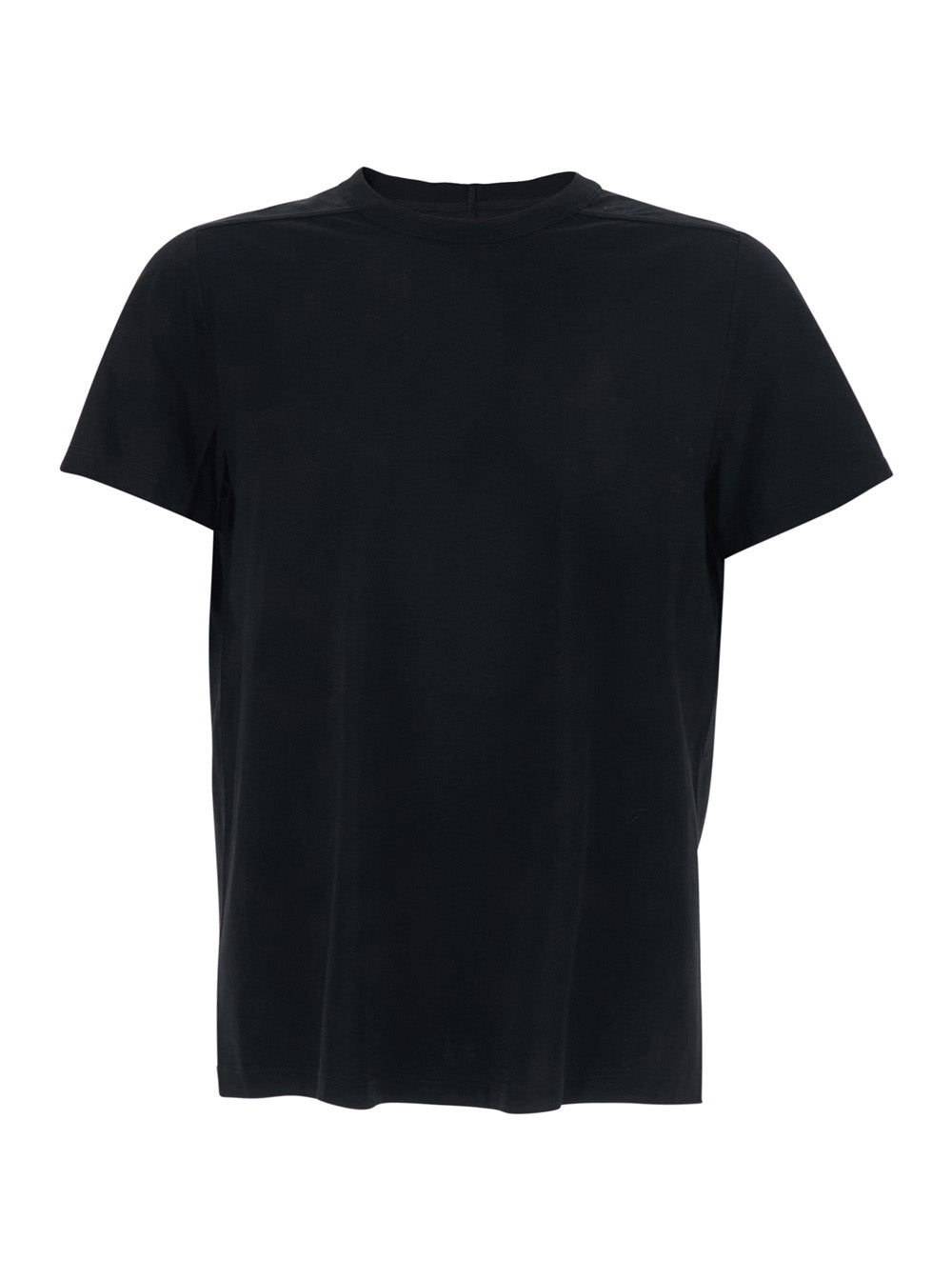 Mens Black Cotton Crew Neck T-Shirt with Tone-on-Tone Stitching Tshirts And Polo Shirts