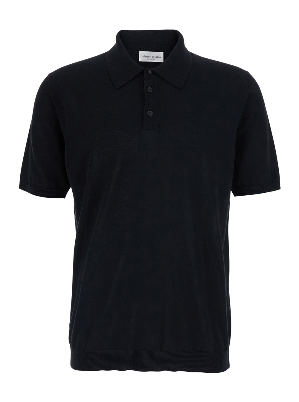 COTTON - Black T-Shirt with Round Neck Men Tshirts And Polo Shirts