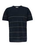 Riga Cotone - Blue T-Shirt With Round Neck Cotton Men Blu Tshirts And Polo Shirts