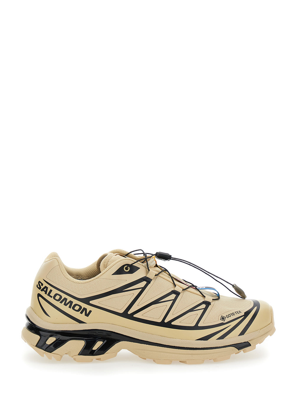 Xt-6 S-Lab Beige Sneakers With Drawstring Mesh And Tech Fabric