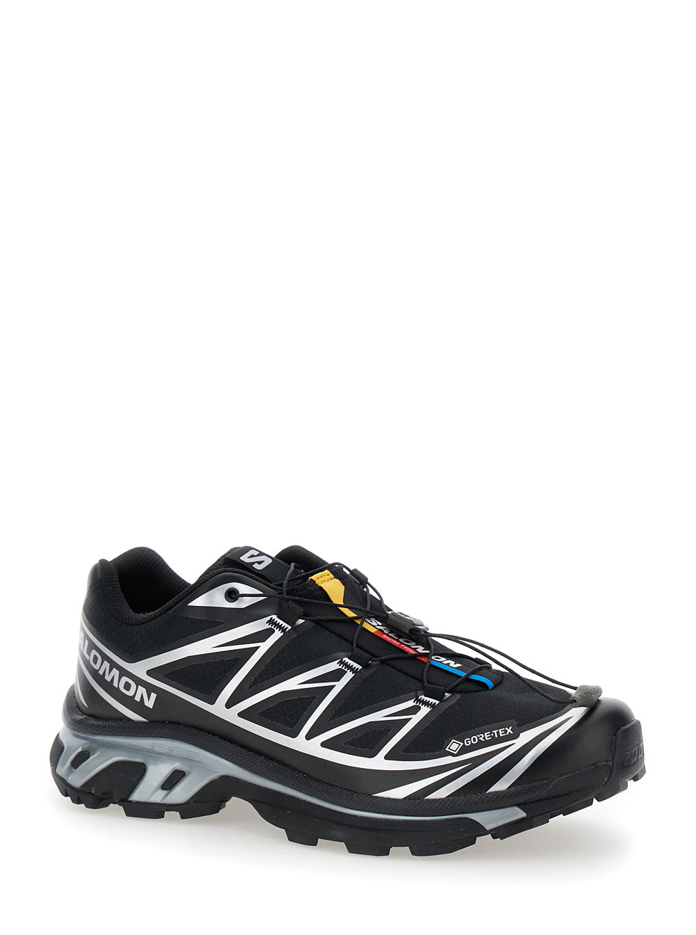 Sneaker XT-6 S-Lab with Drawstring in Mesh and Tech Fabrics Black