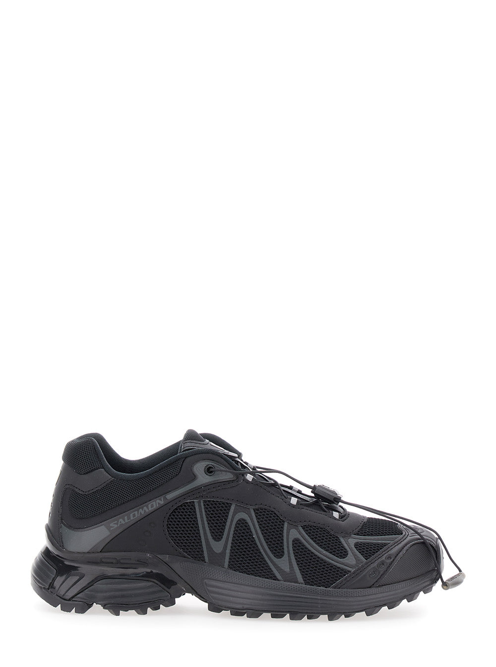 Xt-Whisper Black Sneakers With Printed Logo On The Side And Drawstring Closure Fabric Unisex