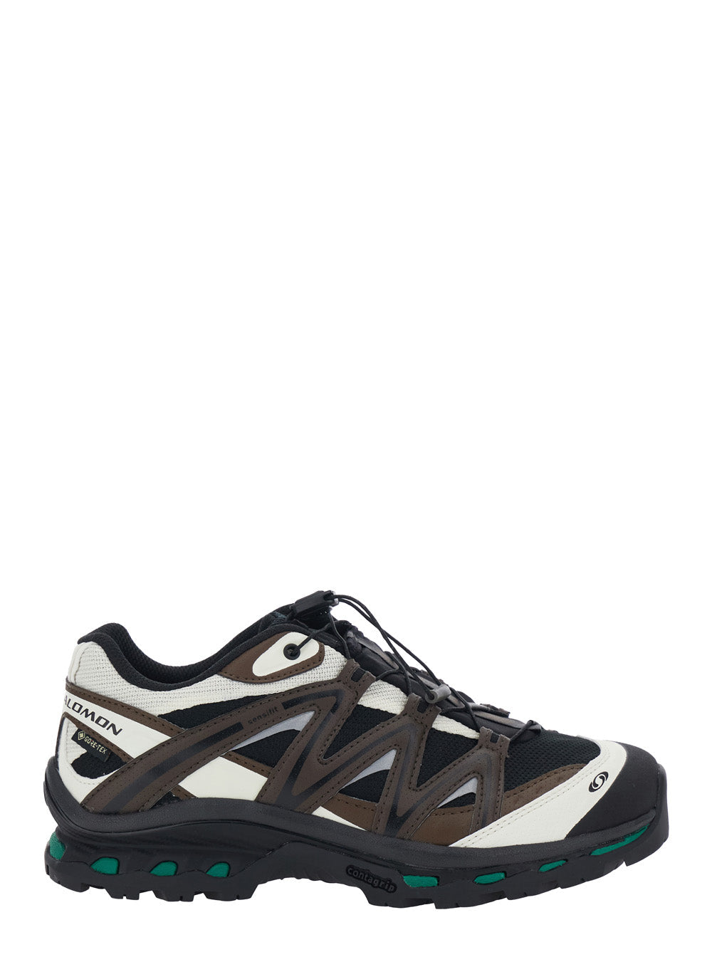 Xt Quest Brown Sneakers With Logo Patch On The Side And Panelled Design Tech Fabric Unisex - UK 4½