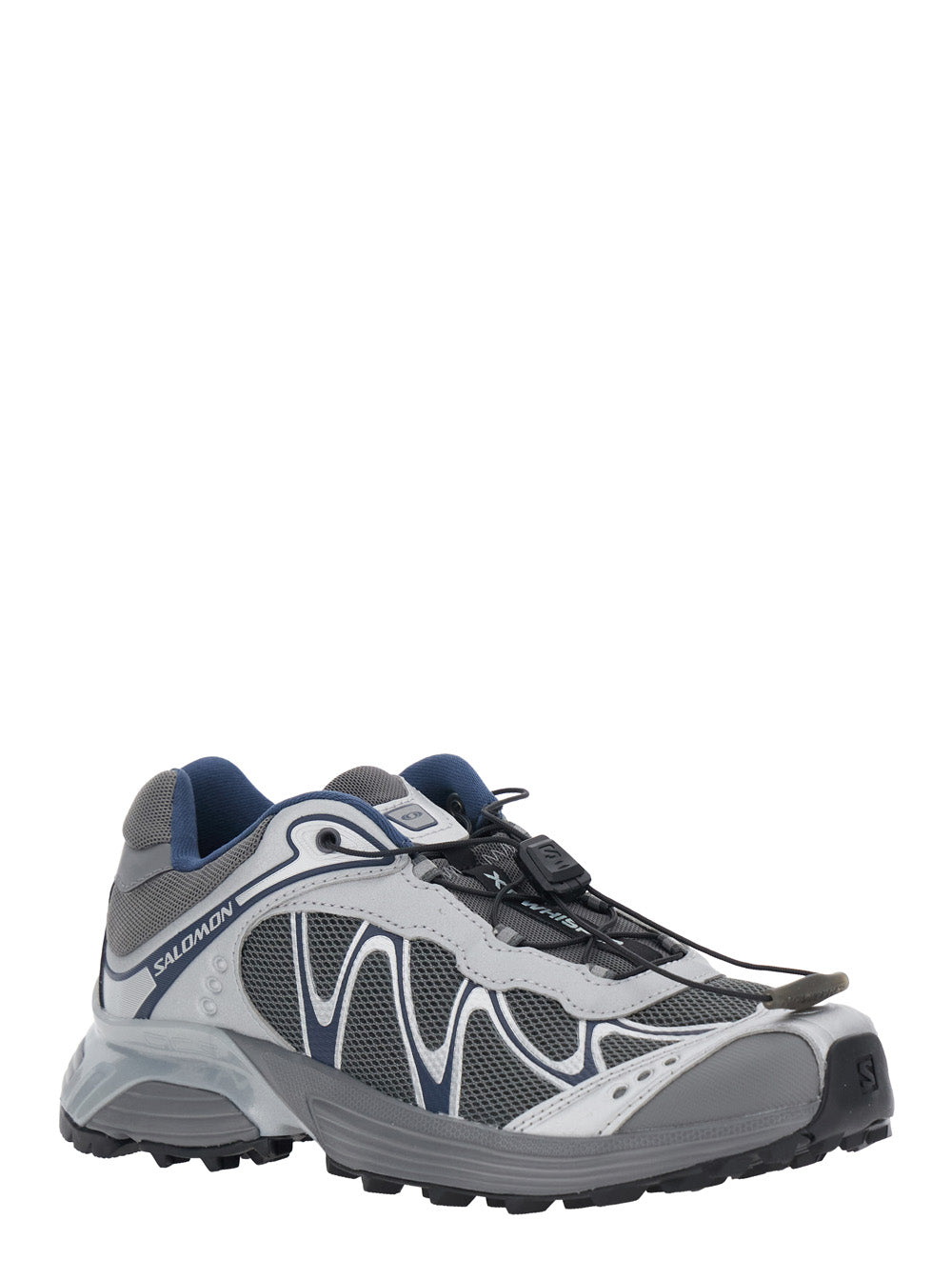 Xt-Whisper Grey Sneakers With Printed Logo On The Side And Drawstring Closure Fabric Unisex - UK 11