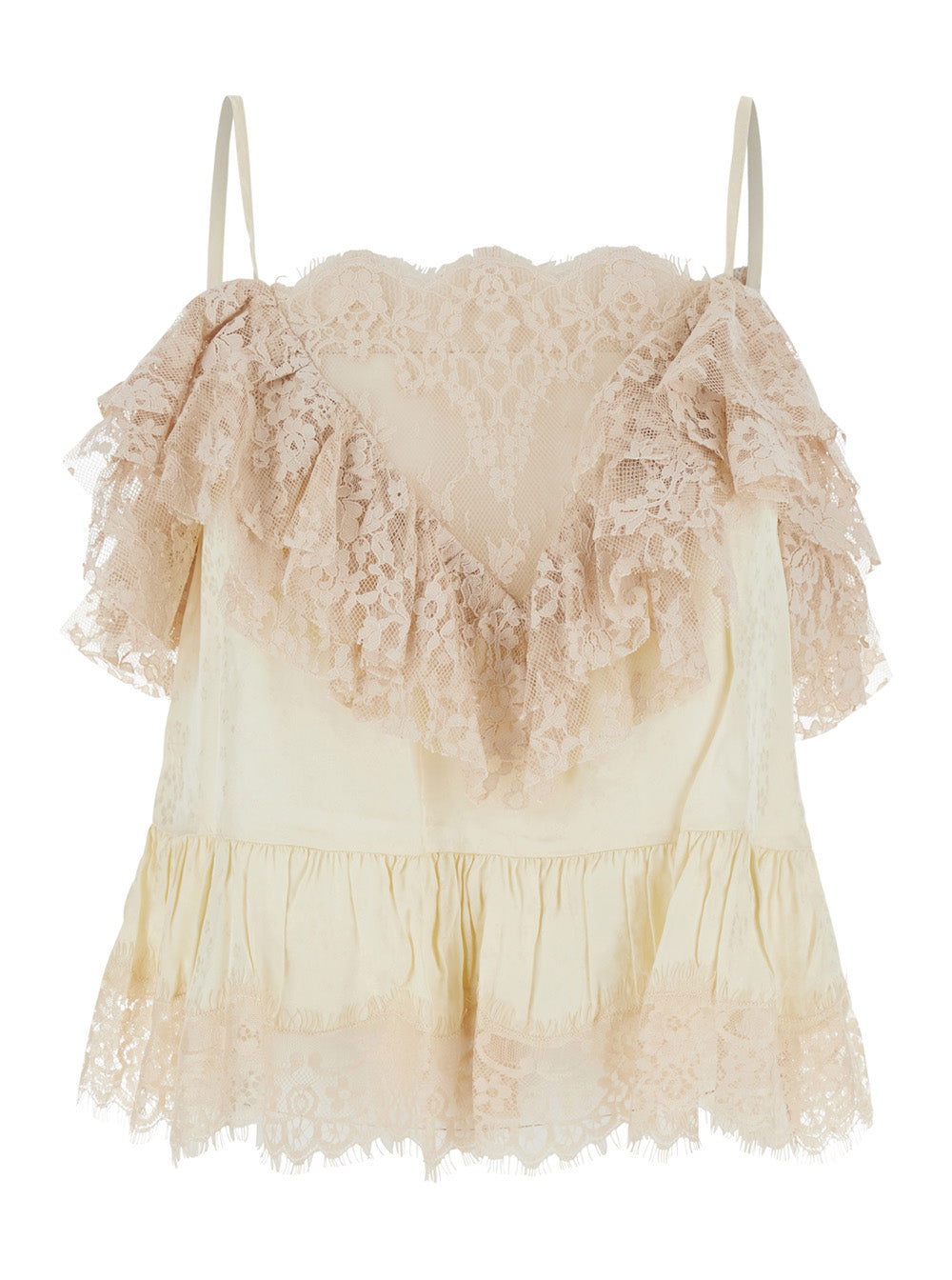 Ethel Solid Camisole Top White With Adjustable Straps In Viscose For Women Tops