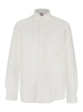 Shirt OXFORD BUTTON DOWN White with Collar and Long Sleeves in Cotton for Men Blouses