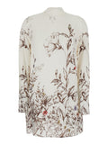 Mini Dress Floeale Crew Neck With Bow Closure On The Back White Viscose For Women