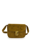 Belt Bag BELL with Brown Cotton Details for Women Crossbody