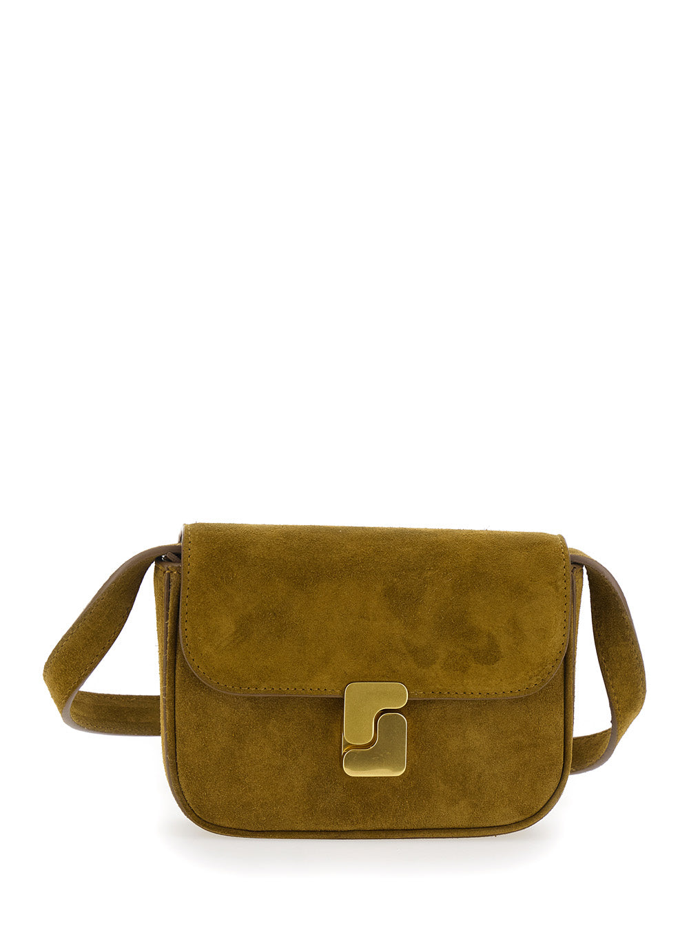 Belt Bag BELL with Brown Cotton Details for Women Crossbody