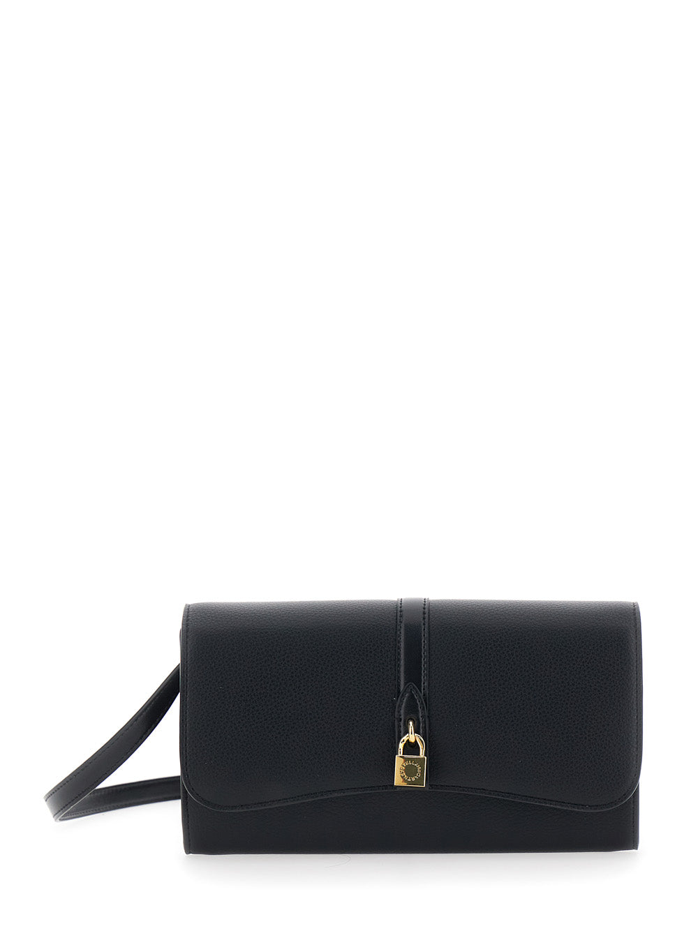 Shoulder Bag Stella Ryder with Logo Padlock Detail on the Front in Black Ecoleather for Women Polyamide Crossbody