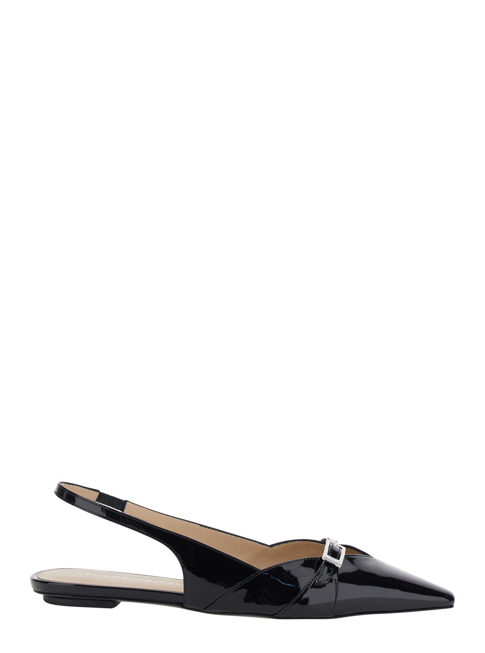 Ballet shoes GEORGIE SLINGBACK Black with Elegant Leather Detail for Women Ballerinas