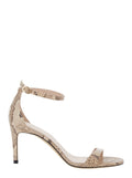 Sandals NUDIST 2 75 Beige with 7.5 cm Heel in Leather Women Goat Heels