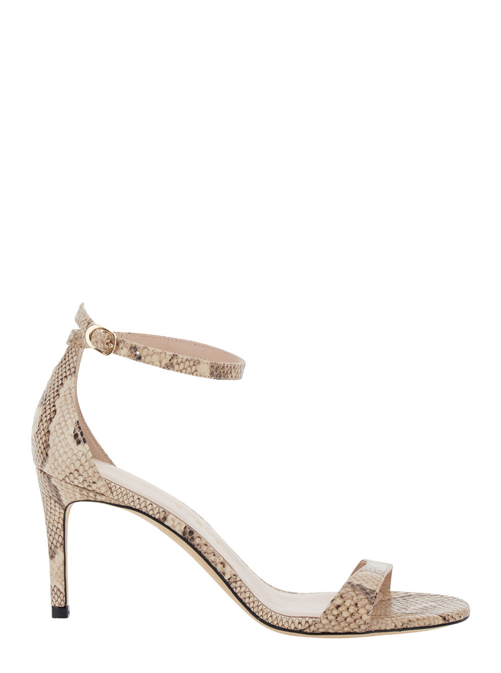 Sandals NUDIST 2 75 Beige with 7.5 cm Heel in Leather Women Goat Heels