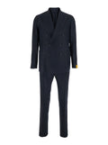 Suit Montecarlo Blue With Jacket And Tech Fabric Trousers For Men Blu Suits