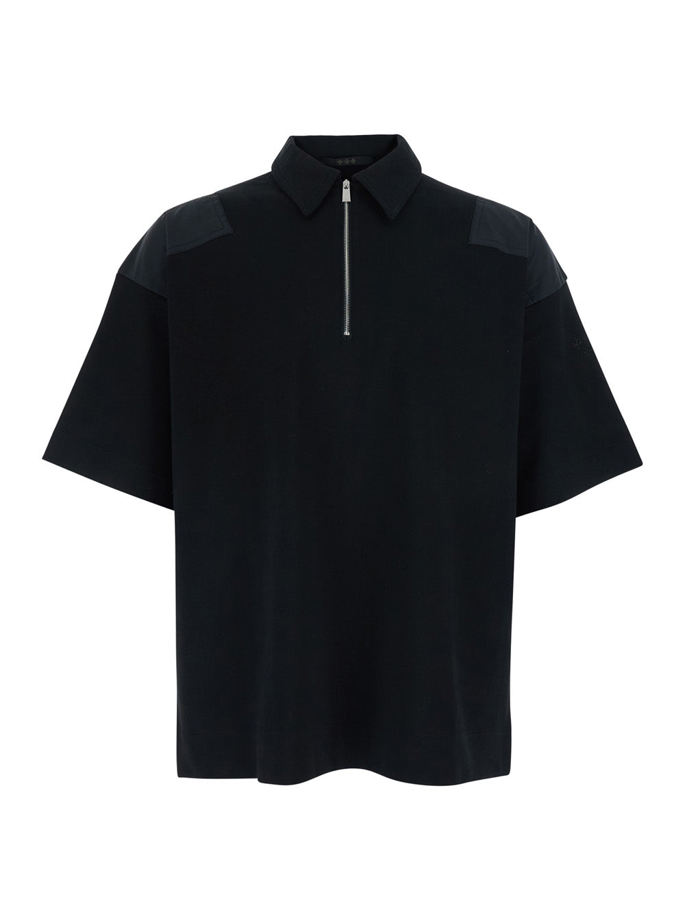 Black T-Shirt TELEMO with Round Neck and Short Sleeves for Men Tshirts Polo Shirts