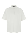 T-Shirt TELEMO White with Round Neck and Short Sleeves in Cotton for Men Tshirts Polo Shirts