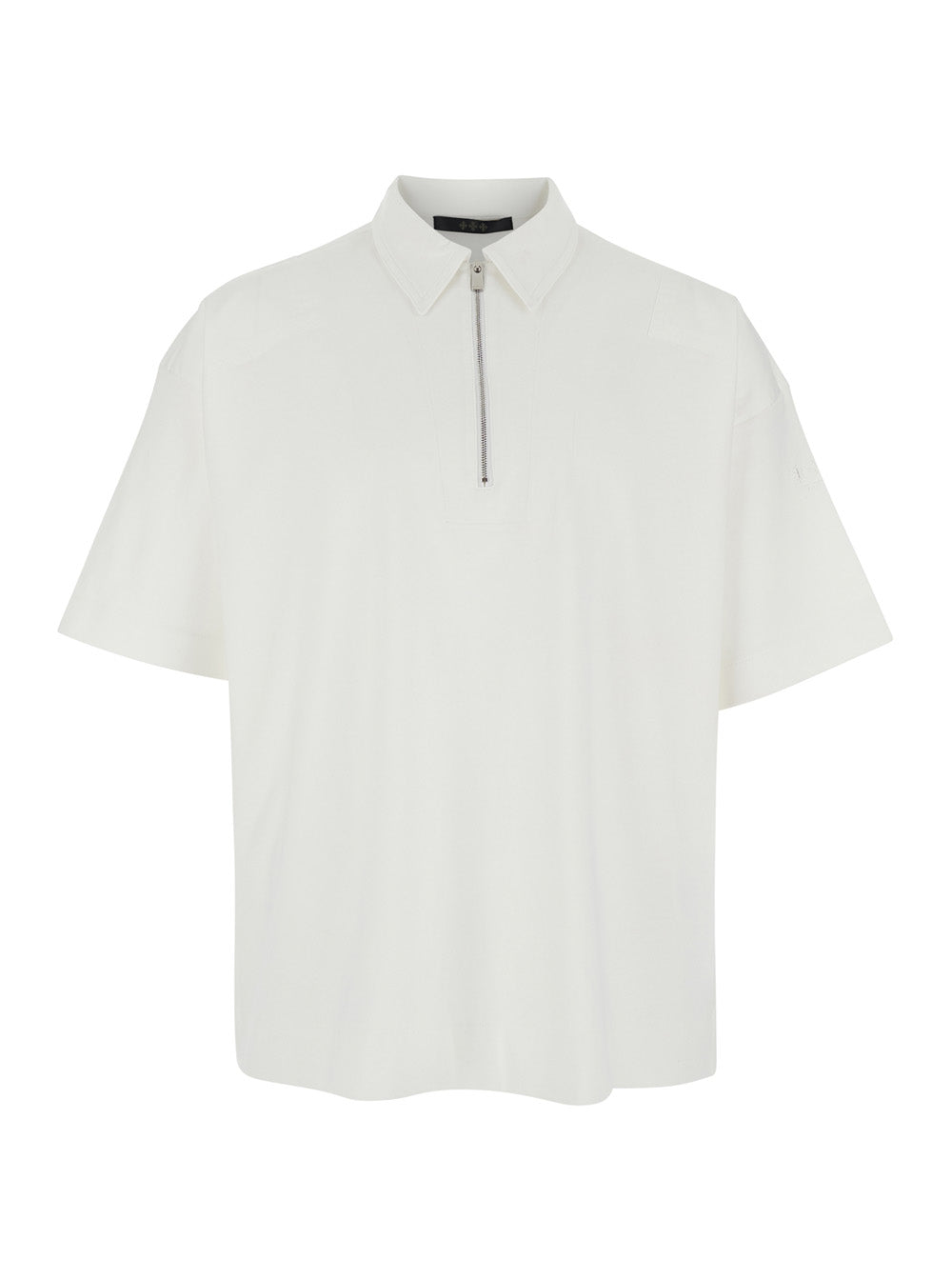 T-Shirt TELEMO White with Round Neck and Short Sleeves in Cotton for Men Tshirts Polo Shirts