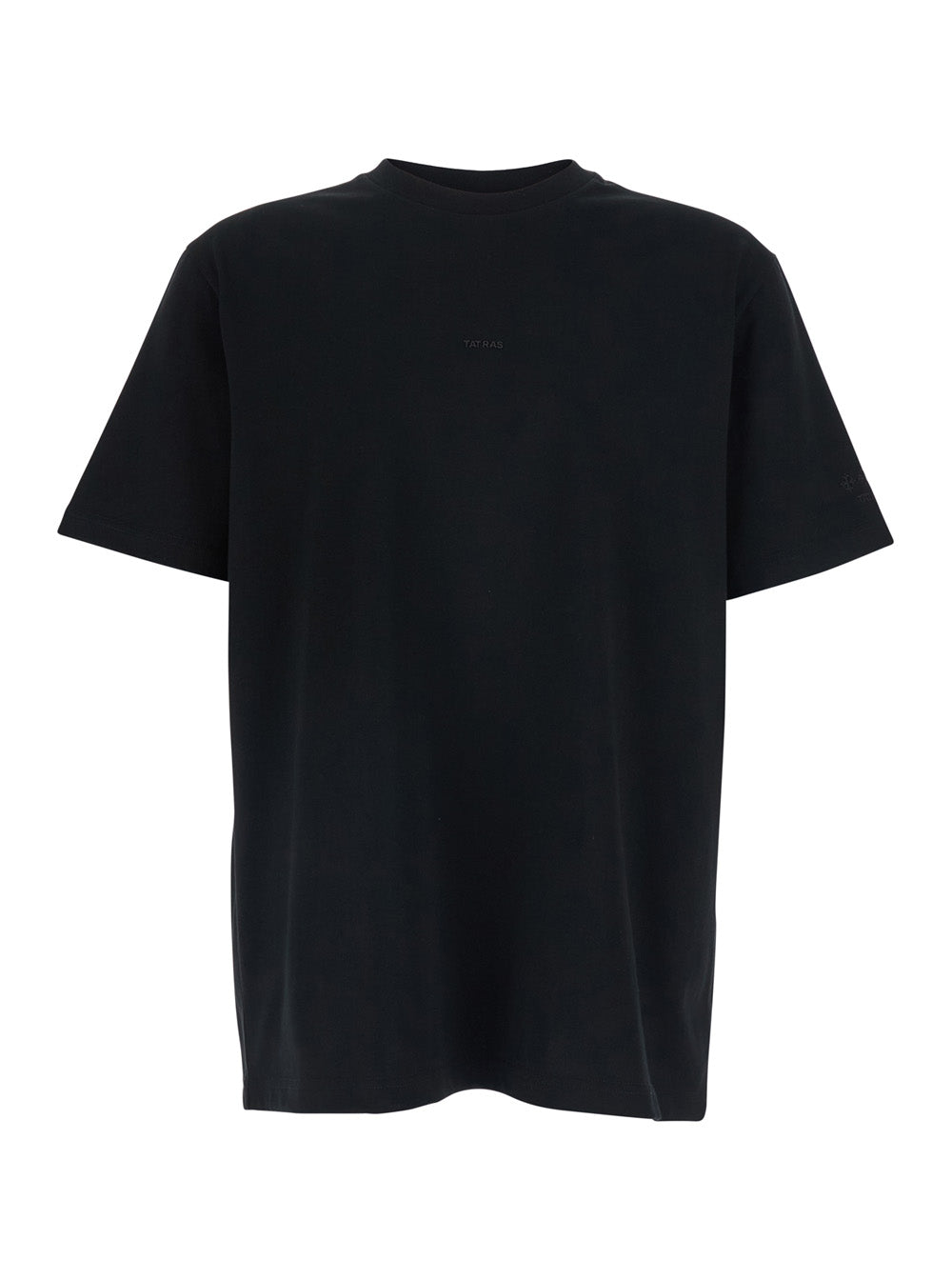 Black T-Shirt NISO with Round Neck and Short Sleeves for Men Tshirts Polo Shirts