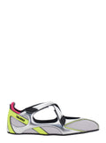 Multicolor Ballet shoes Floor 01 with Logo on the Side and Cut-Out Design in tech fabric for Women Polyurethane Polyester Ballerinas