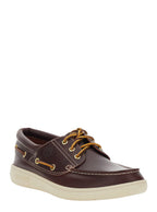 Portofino Pier Bordeaux Loafers With Contrast Stitching And Laces Leather For Men